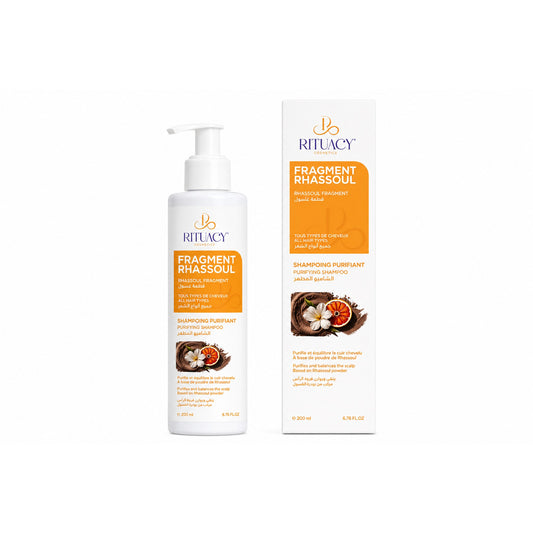 Shampoing Purifiant au Rhassoul – Cure Détox Cheveux 14 Jours (200 ml)